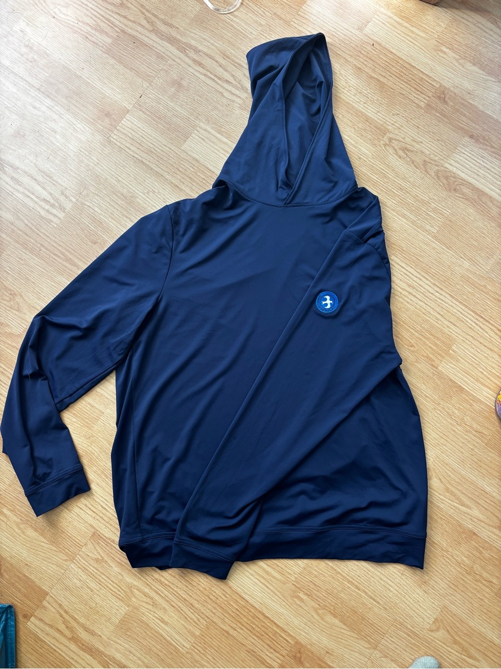Johnnie-O motion hoodie navy large performance quonochontaug RI athletic tennis